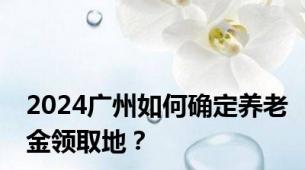 2024广州如何确定养老金领取地？