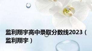 监利翔宇高中录取分数线2023（监利翔宇）