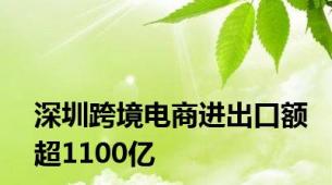 深圳跨境电商进出口额超1100亿