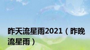 昨天流星雨2021（昨晚流星雨）