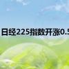 日经225指数开涨0.59%