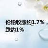 伦铅收涨约1.7%，伦镍跌约1%