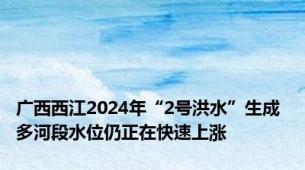 广西西江2024年“2号洪水”生成 多河段水位仍正在快速上涨