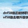 dnf58级还能转职吗（dnf58级去哪升级快）