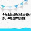 今年金融机构IT支出相对谨慎 证券、保险国产化加速