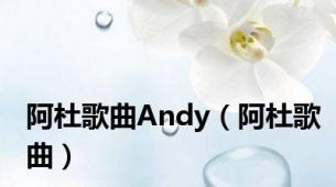 阿杜歌曲Andy（阿杜歌曲）