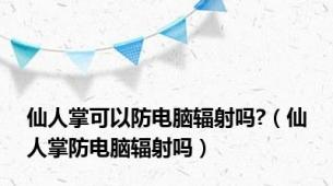 仙人掌可以防电脑辐射吗?（仙人掌防电脑辐射吗）