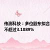 伟测科技：多位股东拟合计减持不超过3.1089%