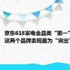 京东618家电全品类“第一”是谁？这两个品牌表现最为“突出”