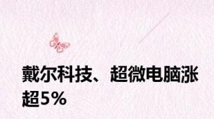 戴尔科技、超微电脑涨超5%