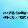 cad转化成pdf格式（cad转化为pdf格式）