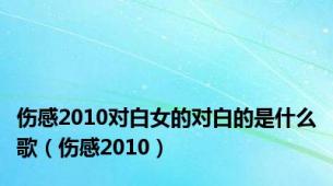 伤感2010对白女的对白的是什么歌（伤感2010）