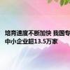 培育速度不断加快 我国专精特新中小企业超13.5万家