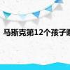 马斯克第12个孩子曝光