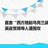 直言“西方挑起乌克兰战争”，英政党领导人遭围攻