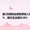 前5月保险业原保费收入增长4.6%，赔付支出增长38%