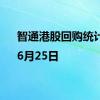 智通港股回购统计|6月25日