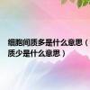 细胞间质多是什么意思（细胞间质少是什么意思）