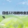 日经225指数收盘涨0.95%