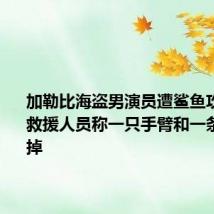 加勒比海盗男演员遭鲨鱼攻击身亡 救援人员称一只手臂和一条腿被咬掉