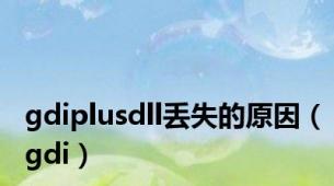 gdiplusdll丢失的原因（gdi）