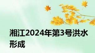 湘江2024年第3号洪水形成