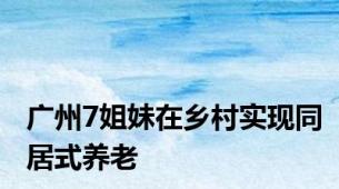 广州7姐妹在乡村实现同居式养老