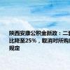 陕西安康公积金新政：二套房首付比降至25%，取消对所购房屋面积规定