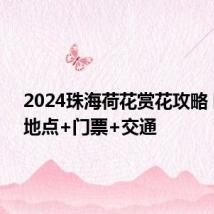 2024珠海荷花赏花攻略 时间+地点+门票+交通