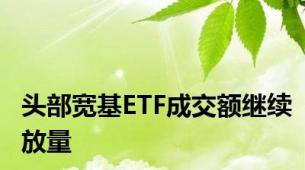 头部宽基ETF成交额继续放量