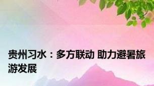 贵州习水：多方联动 助力避暑旅游发展