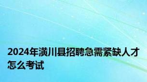 2024年潢川县招聘急需紧缺人才怎么考试