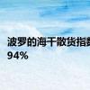 波罗的海干散货指数涨0.94%