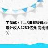 工信部：1—5月份软件业集成电路设计收入1281亿元 同比增长15.1%