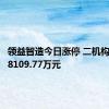 领益智造今日涨停 二机构净买入8109.77万元