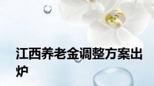 江西养老金调整方案出炉