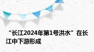 “长江2024年第1号洪水”在长江中下游形成