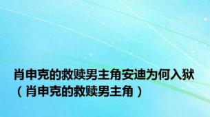 肖申克的救赎男主角安迪为何入狱（肖申克的救赎男主角）