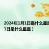 2024年1月1日是什么星座（1月1日是什么星座）