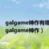 galgame神作有哪些?（galgame神作）