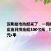 深圳楼市热起来了，一网红豪宅开盘当日揽金超100亿元，均价13万元/平