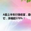 A股上半年行情收官，最牛股是它，涨幅超370%！