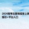 2024高考志愿填报掌上高考使用指引+平台入口