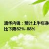 澳华内镜：预计上半年净利润同比下降82%-88%