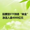 股票型ETF持续“吸金” 上半年净流入逾4000亿元