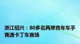 浙江绍兴：80多名两岸青年车手竞速卡丁车赛场