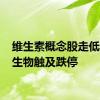 维生素概念股走低 圣达生物触及跌停