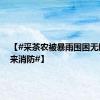 【#采茶农被暴雨围困无助时等来消防#】