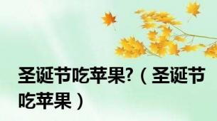 圣诞节吃苹果?（圣诞节吃苹果）