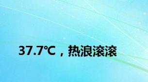 37.7℃，热浪滚滚